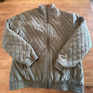 Zanerobe Quilted Light Puffer Jacket Green Outerwear Full Zip Mens Medium